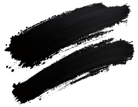 Abstract Black Paint Brush Strokes Texture Background