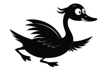 Fototapeta premium Set of Goose Silhouettes Vector Illustration