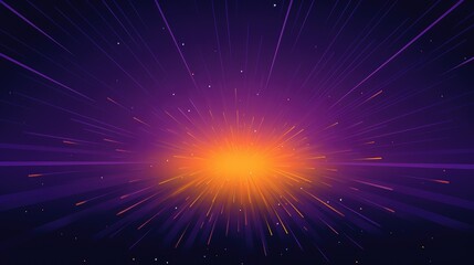 Fototapeta premium A vibrant abstract explosion of light and color, suggesting energy and movement in space.