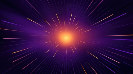 Fototapeta premium A vibrant abstract representation of energy radiating outward in a cosmic style.