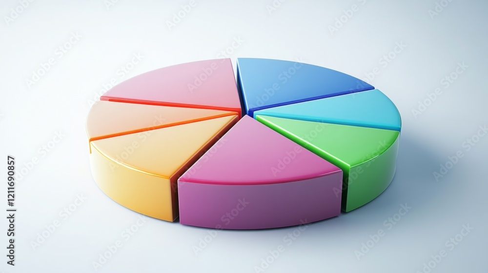 Poster a clear, colorful pie chart illustrating the distribution of a company's operating costs, with each 
