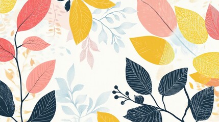 painting illustration cheerful springtime, 