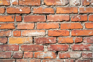Fototapeta premium red brick wall, architectural and construction background