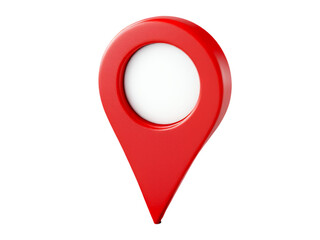 Red Map Pin Location Marker 3D Icon