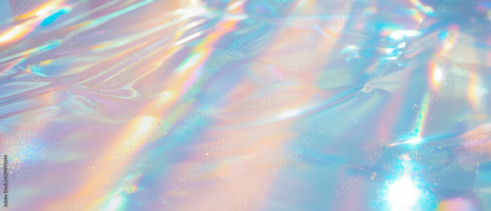 Poster unique clear vinyl texture featuring abstract glitter patterns and glossy finish