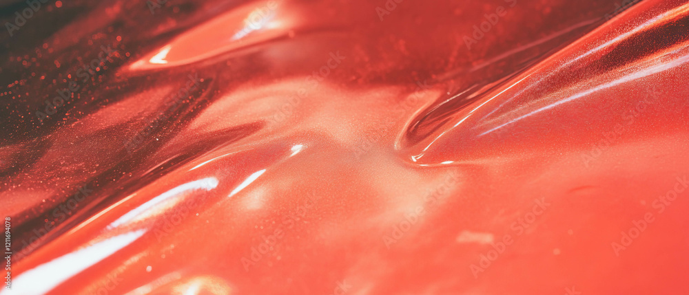 Poster smooth texture of colored anodized aluminum with a rich deep color and glossy finish