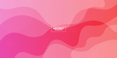 Modern abstract bright pink gradient wave liquid geometric background with liquid style gradient color. Suitable for banner, flyer, etc. Vector Eps10
