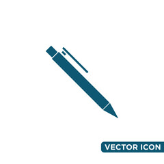 Minimalist Pen Icon Design Template 
