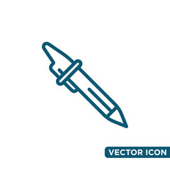 Fototapeta premium Minimalist Pen Icon Design Template 