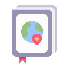 travel book flat style