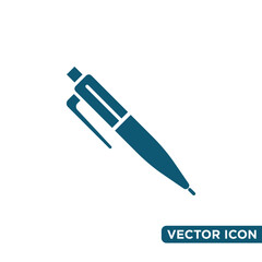 Minimalist Pen Icon Design Template 