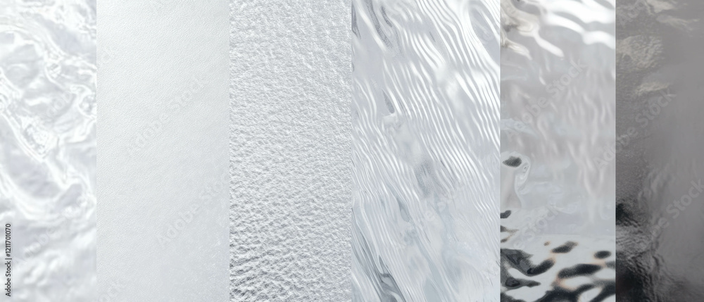 Aufkleber textured surface showcasing various styles of embossed aluminum design