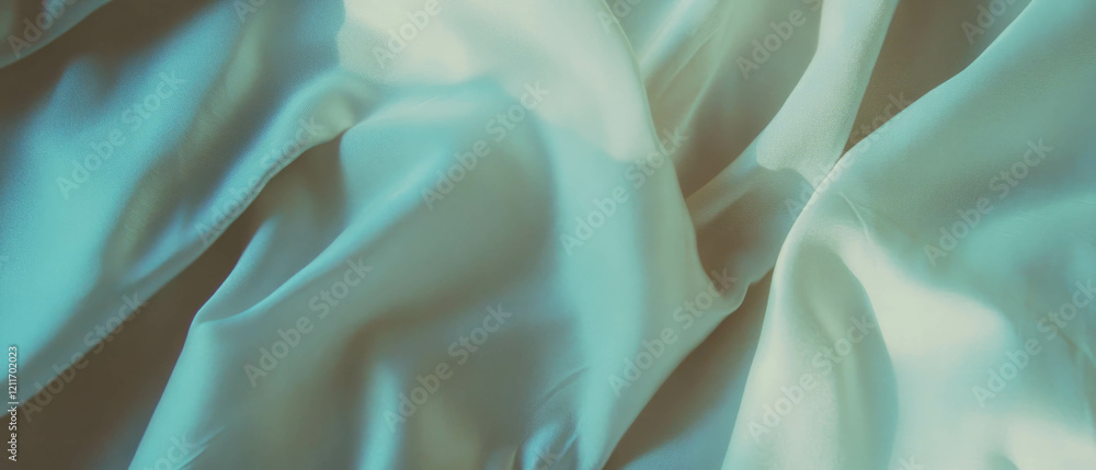 Poster soft and elegant eri silk fabric showcasing a matte finish and unique texture