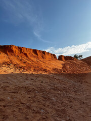 canoa quebrada fortaleza brazil, orange sandstone
