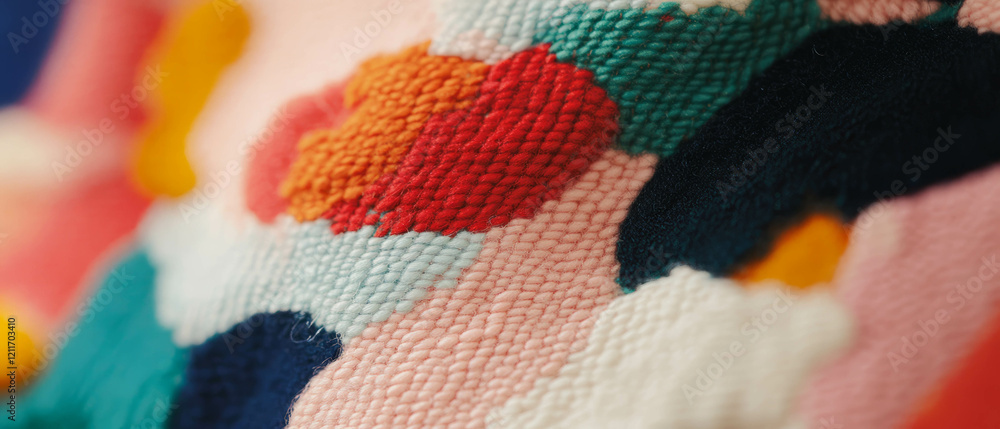Aufkleber Exploring the intricate textures of felt applique patterns and layered designs