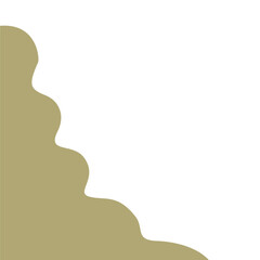 Abstract shape corner border