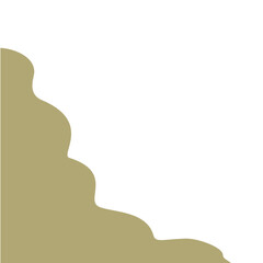 Abstract shape corner border