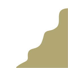 Abstract shape corner border