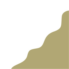 Abstract shape corner border