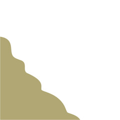 Abstract shape corner border