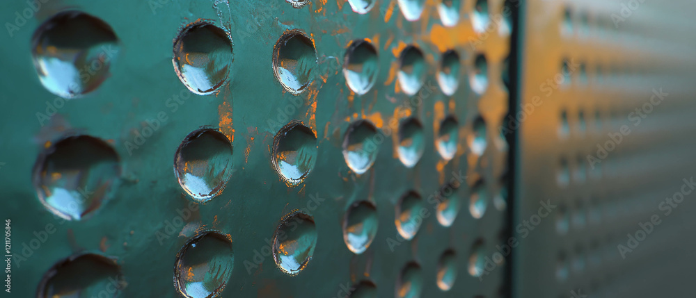 Poster displays of forged aluminum with textured surfaces and strong structural elements