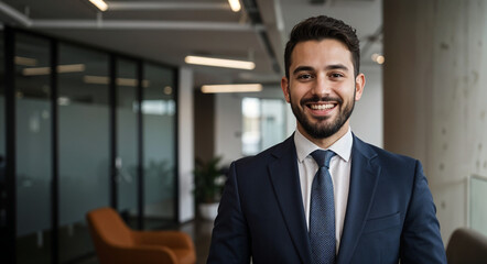 respectable man business man in the office . Generative AI