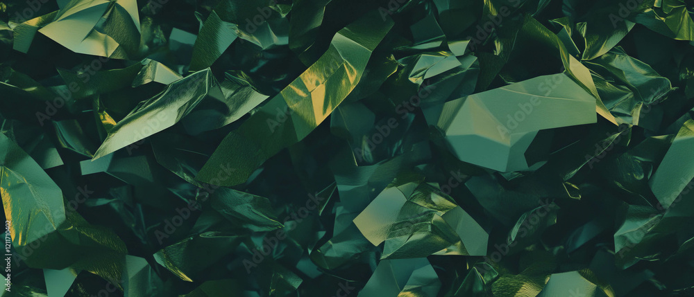 Poster exploration of geometric camouflage textures with blended shapes and hidden figures