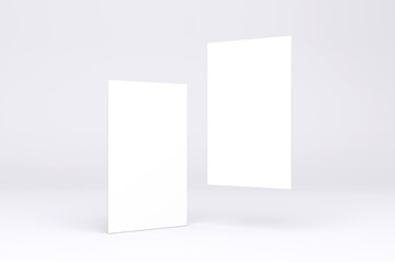 Businesscard mockup（名刺2枚モックアップ ｜ グレー背景）