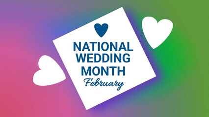 National Wedding Month february web banner design illustration  © Reabetswe