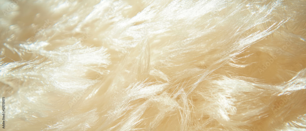 Poster detailed view of flexible glass fibers showcasing intricate textures and strands