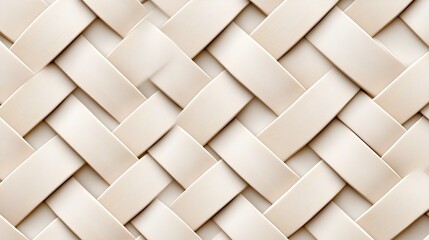 Creamy Beige Woven Texture Background Abstract Pattern of Intertwined Material with Intricate Details and Soft Subtle Look
