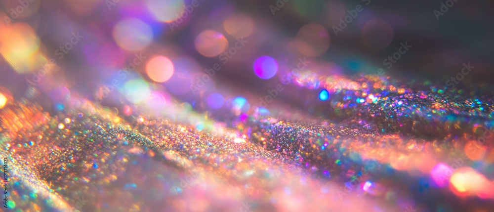 Poster glitter glue trails create a mesmerizing display of sparkling colors and textures