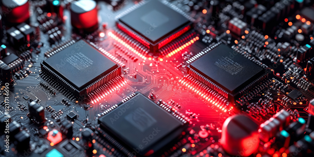 Poster advanced semiconductor technology circuit board with nfc chip innovation