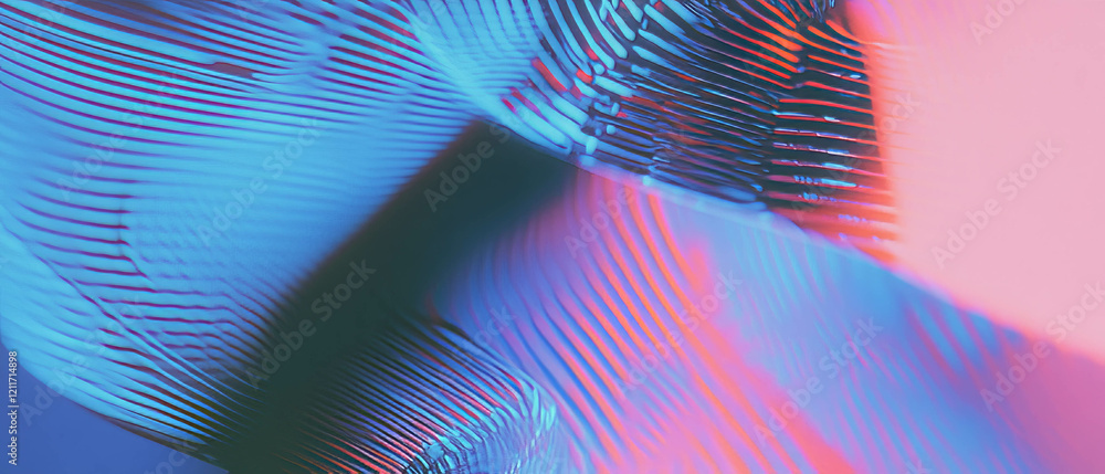 Poster Gradient patterns showcasing dynamic colors and ambiguous depth creating visual intrigue
