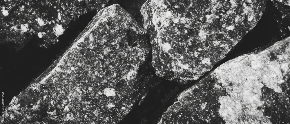 Poster granite texture with grainy pattern showcasing natural durability and strength