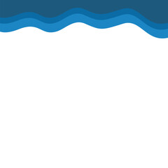 Abstract blue Top Page Border