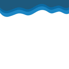 Abstract blue Top Page Border