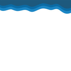 Abstract blue Top Page Border