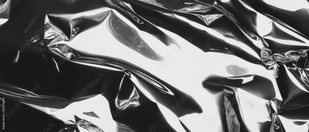 Poster unique texture of hammered aluminum showcasing an irregular surface pattern in metallic sheen