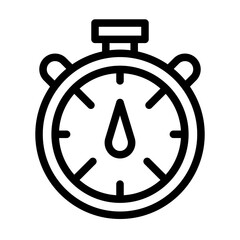 stopwatch clock outline icon