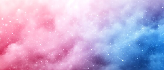 Obraz premium Pink blue nebula, starry sky, fantasy background