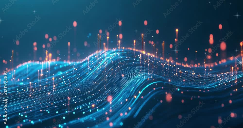 Poster abstract futuristic technology. digital technology. abstract technology science. abstract technology