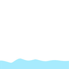 Abstract Blue Wave Border