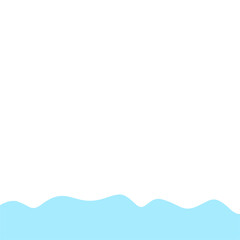 Abstract Blue Wave Border