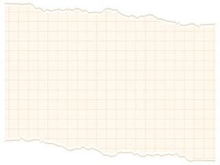 破れた茶色い方眼紙の背景イラスト　サイズ比率3:4　上下