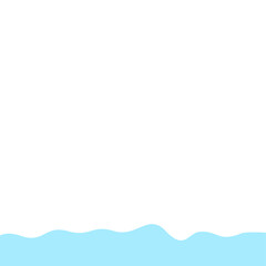 Abstract Blue Wave Border