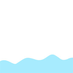 Abstract Blue Wave Border