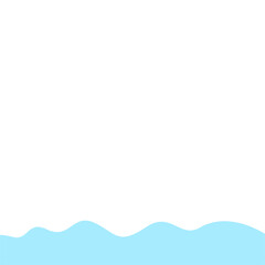 Abstract Blue Wave Border