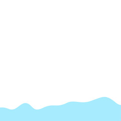 Abstract Blue Wave Border