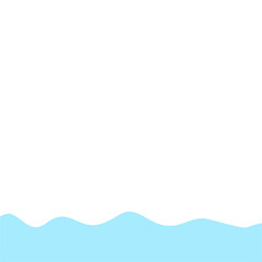 Abstract Blue Wave Border